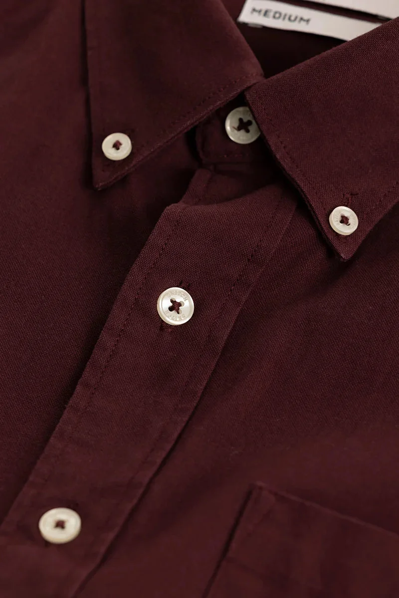 سنيتش Shirtolo Plain Maroon Shirt